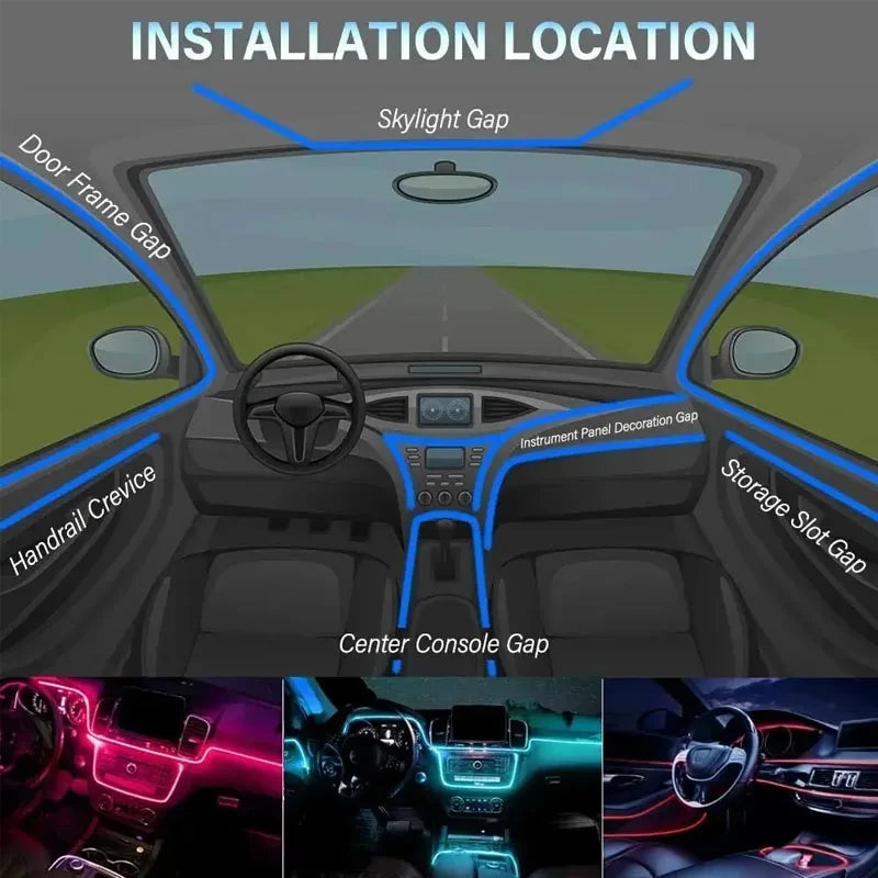 Car RGB Ambient LED Strip
