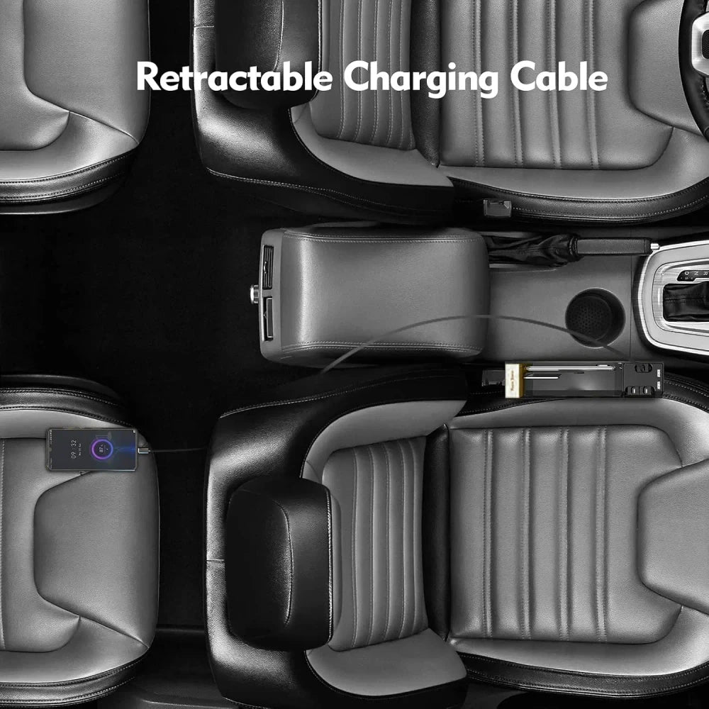 Car Seat Gap Organizer with USB Ports