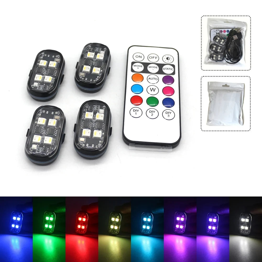 RGB Wireless LED Strobe Lights