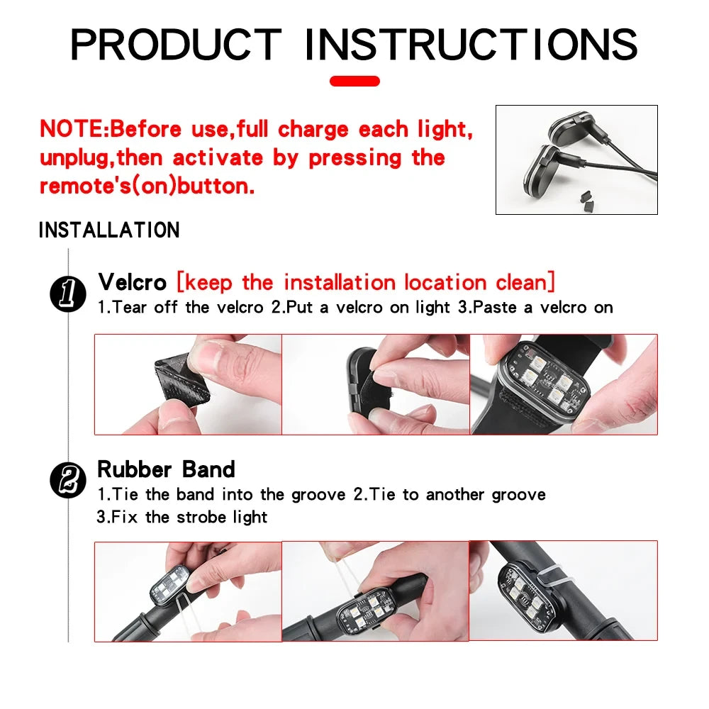 RGB Wireless LED Strobe Lights