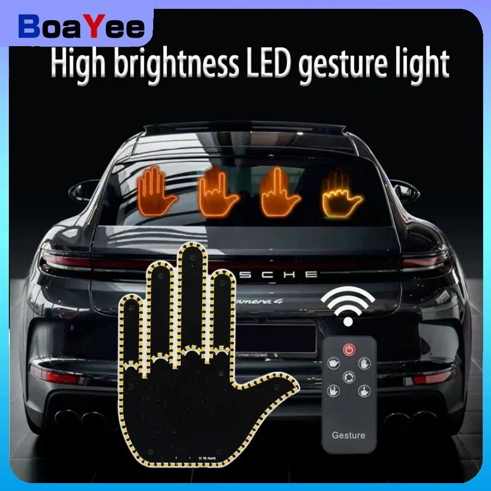 Middle Finger Car Light