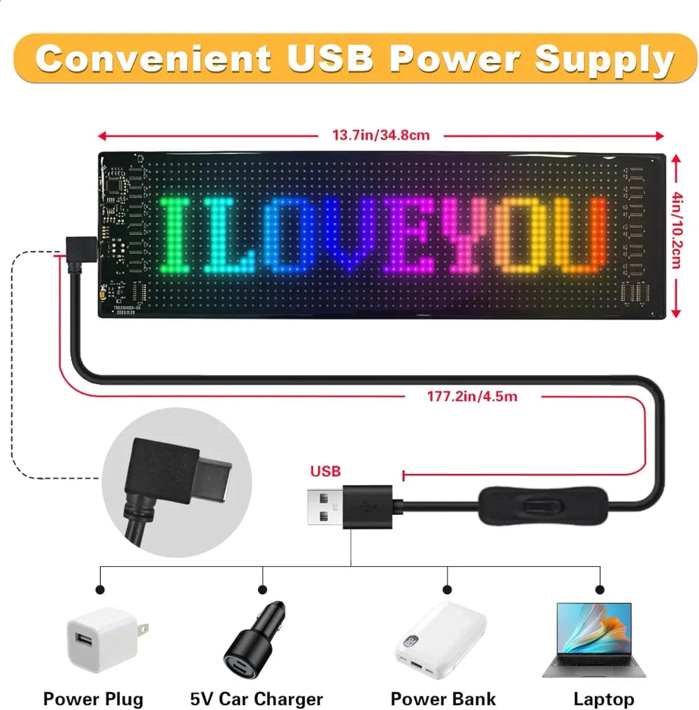 Programmable LED Scrolling Sign