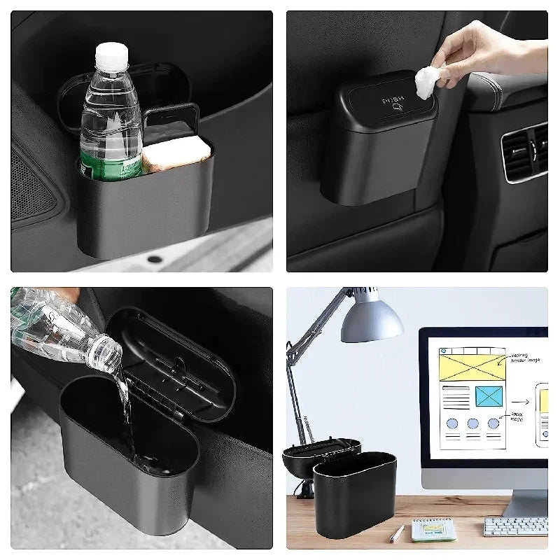 Mini Car Trash Can with Lid