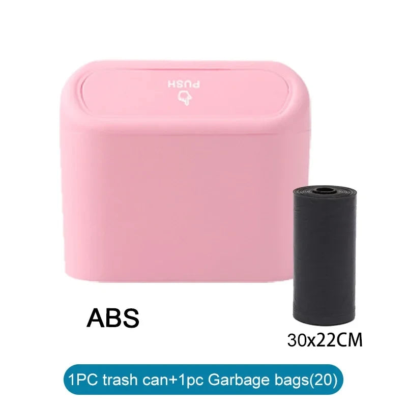 Mini Car Trash Can with Lid