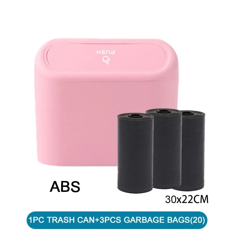 Mini Car Trash Can with Lid